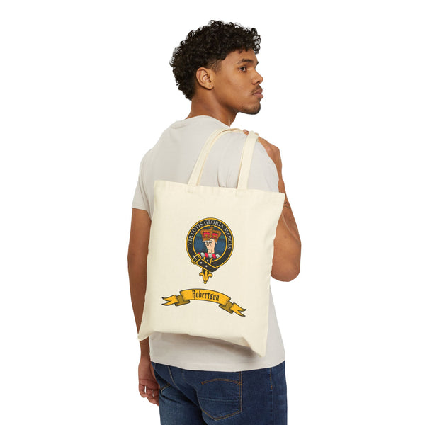 Cotton Canvas Tote Bag with Robertson Design